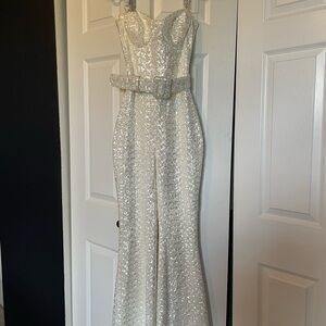 Nadine Merabi LUCINDA Sequin Jumpsuit